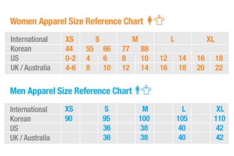 Bảng size quần nữ Hàn Quốc Bảng size quần nữ Hàn Quốc